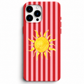 ☀️ Sunshine – Kırmızı & Pembe Çizgili Telefon Kılıfı