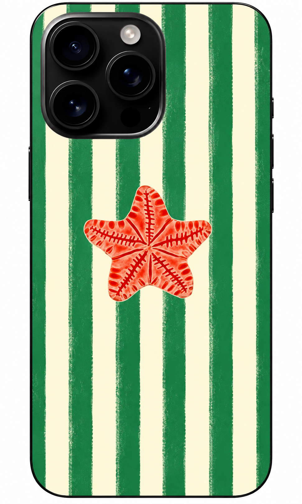 ⭐ Green Star – Deniz Yıldızı Desenli Telefon Kılıfı