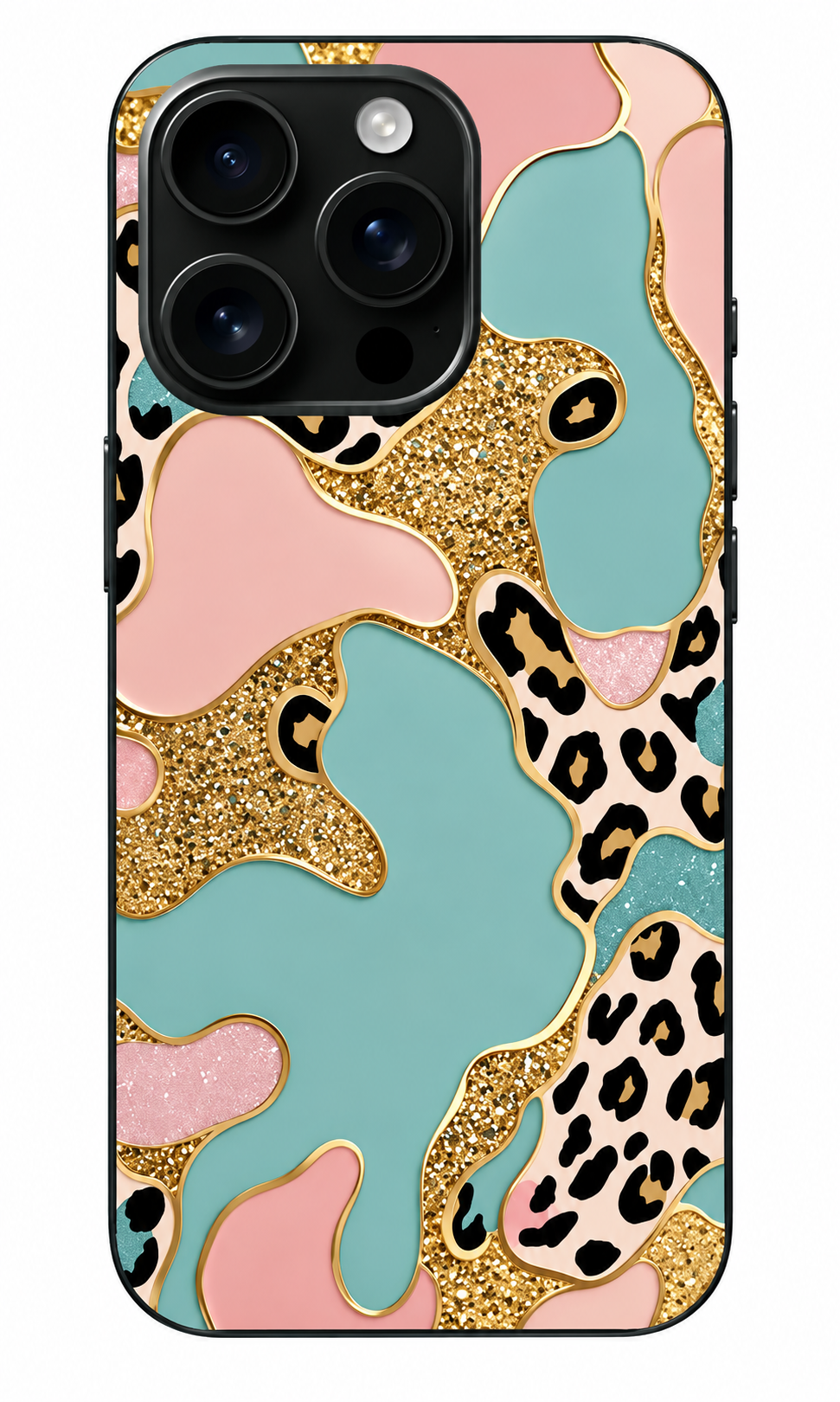 ✨ Golden Leopard – Pastel Leopar Desenli Telefon Kılıfı