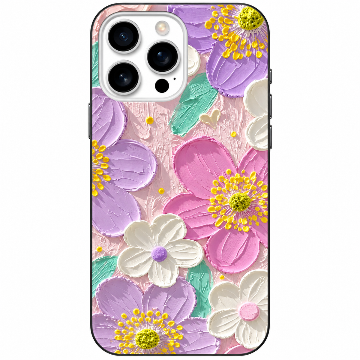 🌸 Pastel Bloom 3D Çiçek Desenli Telefon Kılıfı