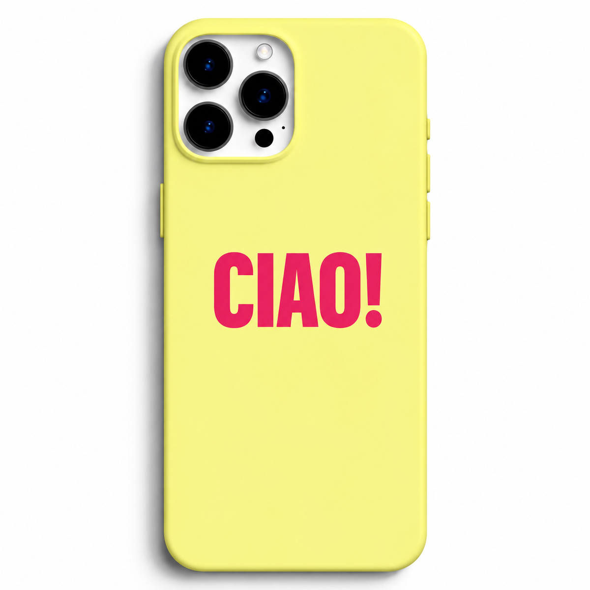 💛 CIAO! – Sarı Minimal Telefon Kılıfı