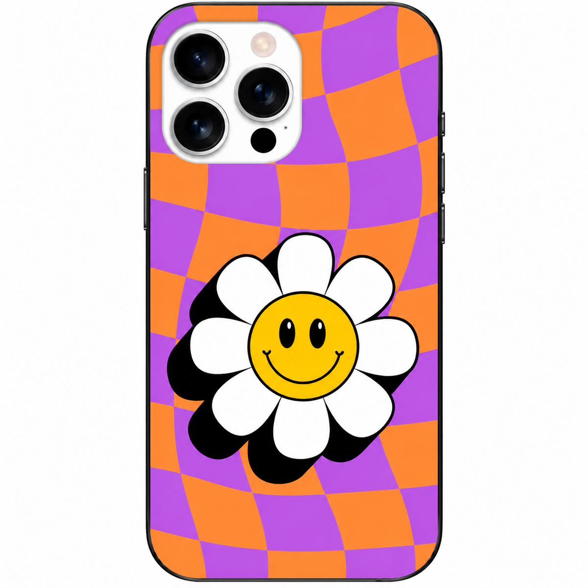 🌼 Happy Daisy – Retro Papatya Telefon Kılıfı
