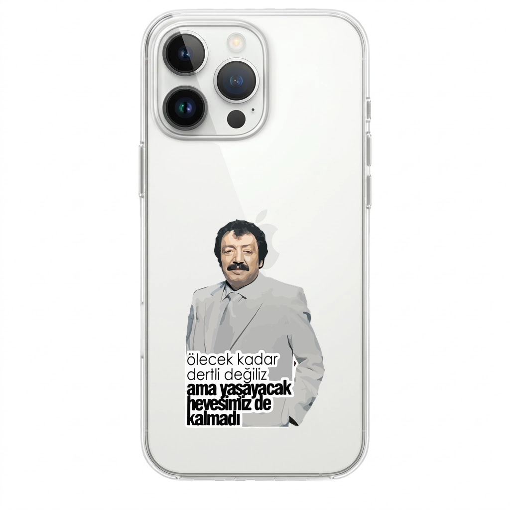 “Ölecek Kadar Dertli Değiliz” – Eğlenceli Sözlü Telefon Kılıfı